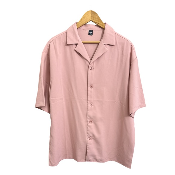 Manfinity Other - NWOT Men's Pink Short Sleeve Shirt Oversized Fit